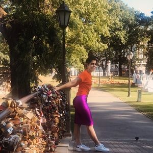 Zara Purple Pincel Skirt 🔮💜